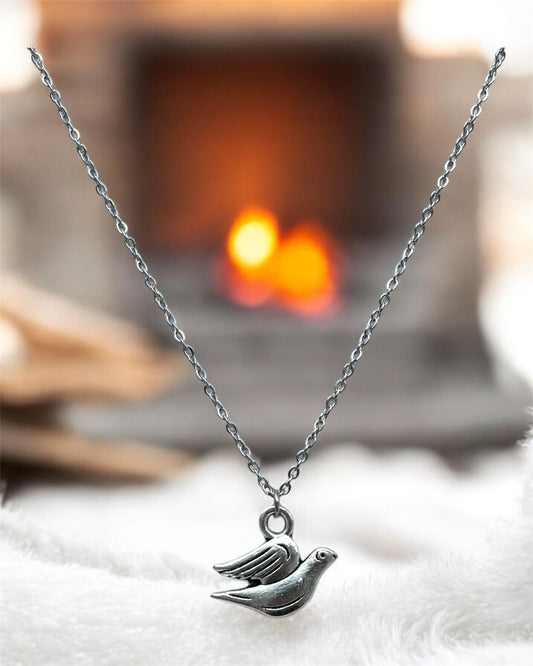 Bird Pendant Jewellery – Nature Inspired 16" inch Jewellery, Western Ghats Wildlife Charm | Stainless steel, Anti Tarnish, Rust resistance