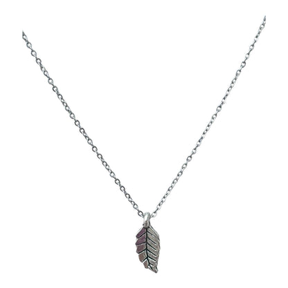 Whispers of the Ghats – Silver Leaf Pendant 16" inch Jewellery | Stainless steel, Anti Tarnish, Rust resistance