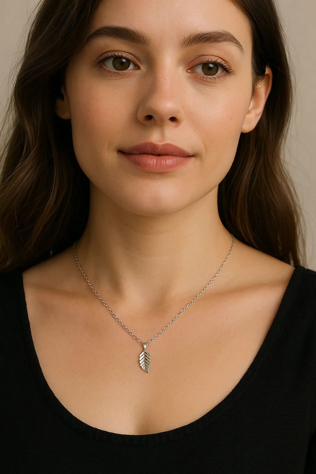 Whispers of the Ghats – Silver Leaf Pendant 16" inch Jewellery | Stainless steel, Anti Tarnish, Rust resistance