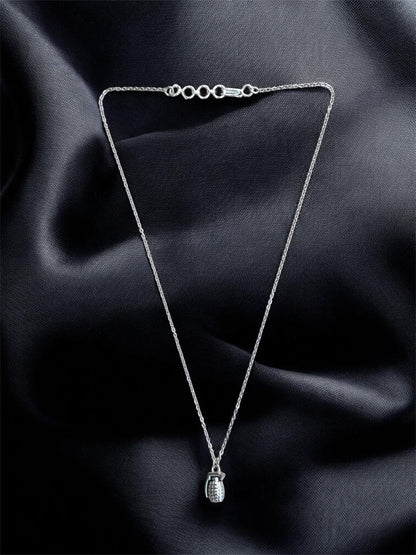 Grenade Pendant 16" inch jewellery – Courage in Every Step | Stainless steel, Anti Tarnish, Rust resistance