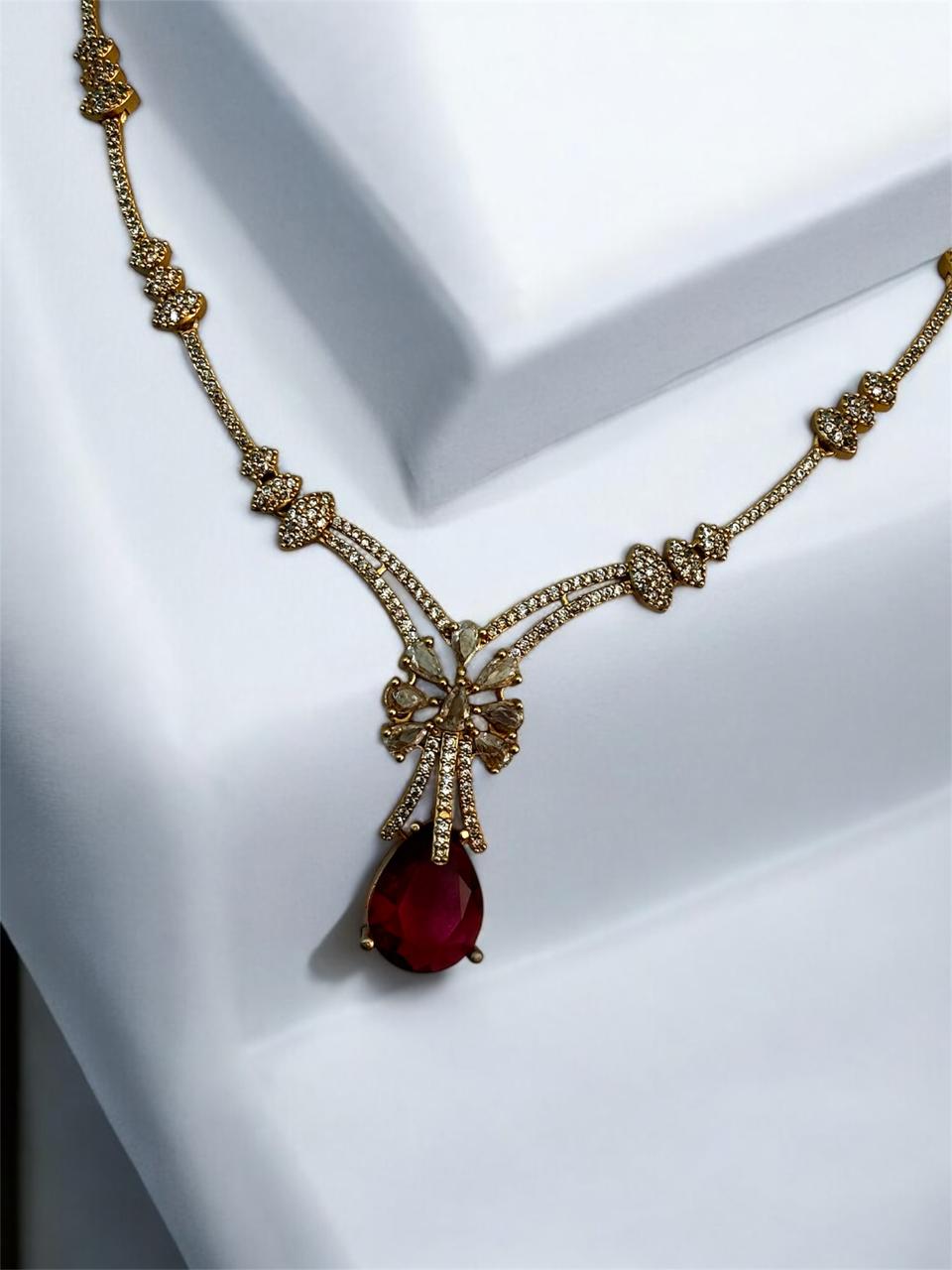 Rich AD Stone Jewellery with Grand Ruby Stone