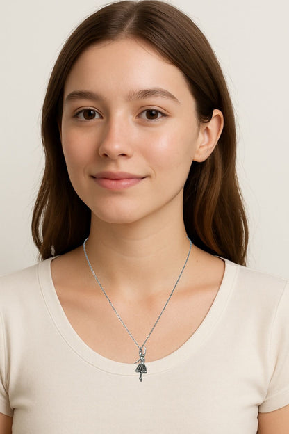 Graceful Ballerina Pendant 16"inch Necklace | Stainless steel, Anti Tarnish, Rush Resistant | Best gift for who love dance