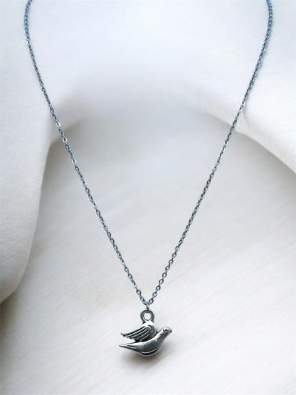 Bird Pendant Jewellery – Nature Inspired 16" inch Jewellery, Western Ghats Wildlife Charm | Stainless steel, Anti Tarnish, Rust resistance